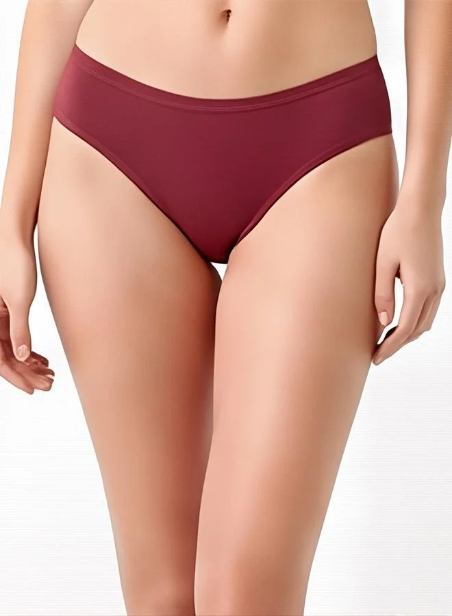 كلوفيا طقم سراويل داخلية هيبستر بخصر متوسط من 3 قطع